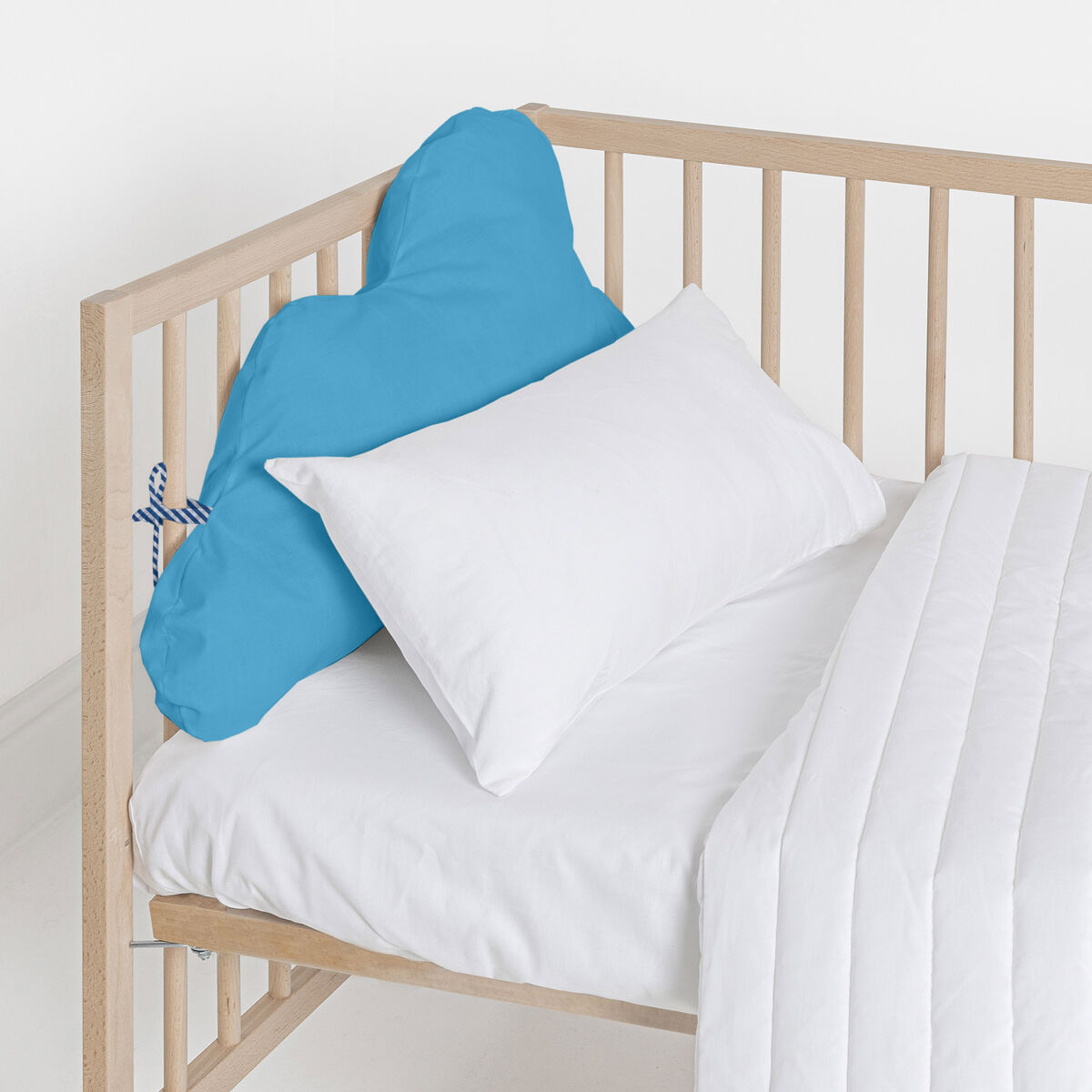 Protection du berceau HappyFriday Basic Kids Cloud Turquoise 60 x 40 cm